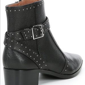 Antonio Melani leather studed boots